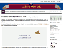 Tablet Screenshot of millersmint.com